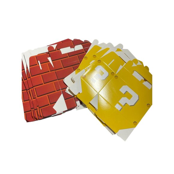 Mario Party Themed Party Favor Boxes 20 Pack Brick & Question Block - Picture 4 of 5